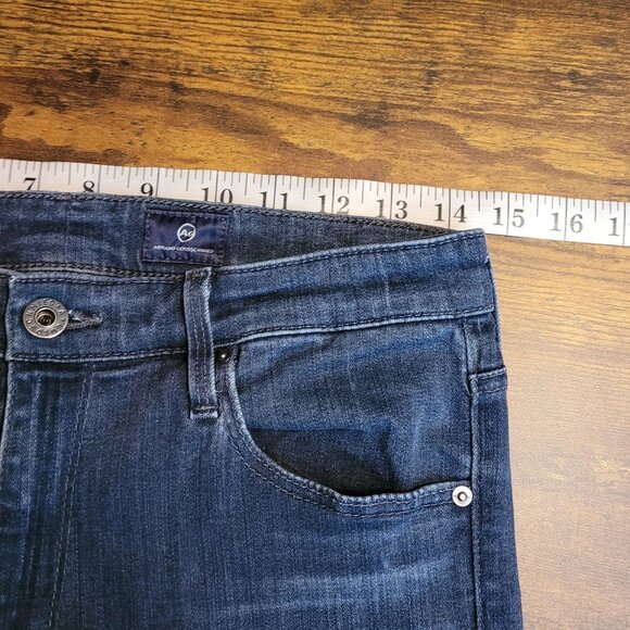 AG Adriano Goldschmeid Jeans 29 R Farrah High Rise Skinny Medium Dark Wash - Picture 6 of 10